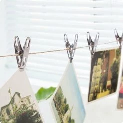 DONTODENT 200 Pinces à Linge Inox, Pinces Incassables, Inusables, Ne Rouillent Pas