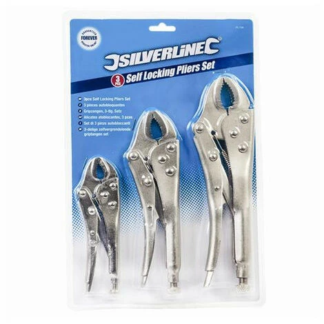 SILVERLINE LOT DE 3 PINCES ETAUX AUTOBLOQUANTES 2 SILVERLINE LOT DE 3 PINCES ETAUX AUTOBLOQUANTES – Image 2