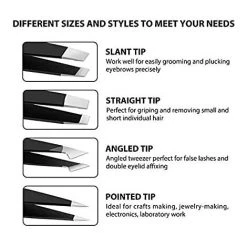 TANABATA Pince à Cils Lot De 4 Pinces à épiler En Acier Inoxydable Pour Sourcils, épilation Des Poils Incarnés, Outil De Beauté Pour Homme Et Femme 7 TANABATA Pince à Cils Lot De 4 Pinces à épiler En Acier Inoxydable Pour Sourcils, épilation Des Poils Incarnés, Outil De Beauté Pour Homme Et Femme -Pince et tenaille Soldes 40467258 3