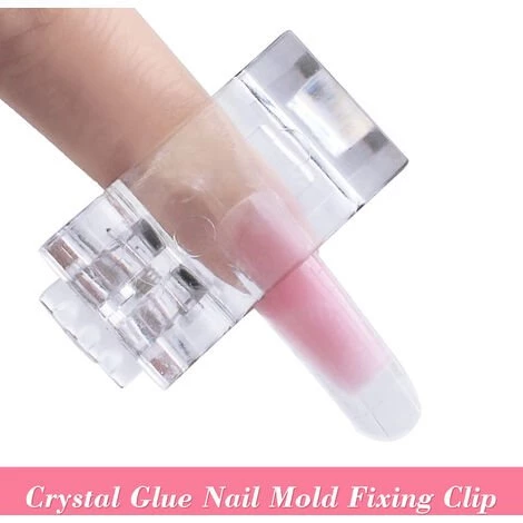 ASUPERMALL 1 Pcs Cristal Nail Tip Clip Extension De Doigt Cristal Colle Nail Moule Clip De Fixation Pour Construction Rapide Poly Gel Diy Nail Art Outil, Transparent 5 ASUPERMALL 1 Pcs Cristal Nail Tip Clip Extension De Doigt Cristal Colle Nail Moule Clip De Fixation Pour Construction Rapide Poly Gel Diy Nail Art Outil, Transparent – Image 5
