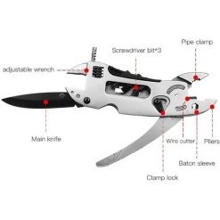 BETTERLIFE Outil Multifonctionnel De Poche De Pince Multiprise De Tournevis Réglable De Clé En Plein Air De Camping，1 Article -Pince et tenaille Soldes 42049787 3