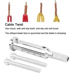 BETTERLIFE Torsion De Câble à 2 Paires, Torsion De Perceuse électrique Manuelle à 2 Fils, Dispositif De Dénudage Et D'enroulement De Fil, Outils à Main, Pour Le Câblage De La Boîte De Câblage -Pince et tenaille Soldes 42049992 4