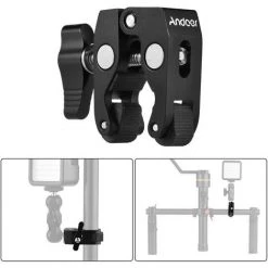 Andoer Crab Pince Pince Super Pince Avec Trou De Vis 1/4 Pouce Et 3/8 Pouces, Noir -Pince et tenaille Soldes 42094477 3