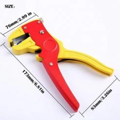 LANGRAY Pince à Dénuder Automatique Réglage Denudeuse Cable Electrique Outillage A Main Pour Câbles 0.2-4mm² Outil De Réglage Automatique De La Pince Les Câbles Pince à Dénudage à Main Pour Câble Électricien Couleur Aléatoire -Pince et tenaille Soldes 42192272 4