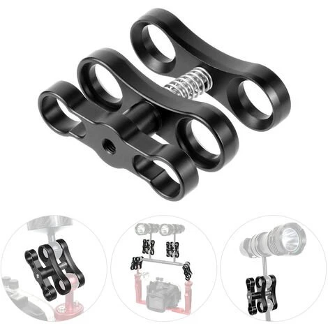 ASUPERMALL Alliage D'Aluminium De Pince A Boule De 1 Pouce Pour Plateaux De Lumiere Sous-Marins Plongee Sous-Marine Scuba Plongee Photographie Camera De Photographie, Noir 1 ASUPERMALL Alliage D'Aluminium De Pince A Boule De 1 Pouce Pour Plateaux De Lumiere Sous-Marins Plongee Sous-Marine Scuba Plongee Photographie Camera De Photographie, Noir