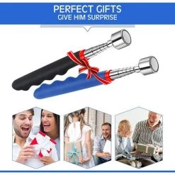 GDRHVFD 2 Pièces Outil Magnétique Télescopique 20 Lb, 30 Pouces Outil De Ramassage Magnétique, Gadget Magnétique Télescopique Pour Hommes Convient Pour La Fête Des Pères Et Noël (Bleu Et Noir) -Pince et tenaille Soldes 42738038 5