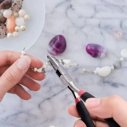 TANABATA 3 Pièces Pince Circlips Pinces à Bijoux Pinces A Bec Long Avec Poignée Antidérapante Outils De Fabrication De Bijoux Bricolage -Pince et tenaille Soldes 43485885 4