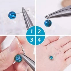 TANABATA 3 Pièces Pince Circlips Pinces à Bijoux Pinces A Bec Long Avec Poignée Antidérapante Outils De Fabrication De Bijoux Bricolage -Pince et tenaille Soldes 43485885 5