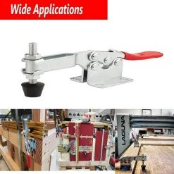 TANABATA 10pcs Pince à Genouillère, 201 Sauterelle De Serrage Pince à Bascule En Métal Horizontal Sauterelle Serrage Barre De Dégagement, Capacité De Maintien Environ 59 Lbs, Antidérapant -Pince et tenaille Soldes 43485965 3