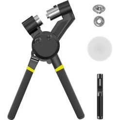 SUPERMARKET Pinces Perforatrices, Pinces à œillets Avec 500 Presse-œillets (diamètre Intérieur : 10 Mm), Pince à œillets Idéale Pour Les Tissus, Bâches Et Voiles D'ombrage.Superma