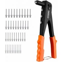 TACKLIFE Pistolet à Riveter， Riveteuse à Main, Avec 40 Rivets En Métal Outil De Rivetage Professionnel - HHR1A
