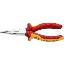 Knipex 25 06 160 VDE Pince Plate à Becs Ronds Droite 160 Mm