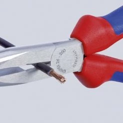 Knipex 26 22 200 Pour Latelier Pince Plate à Becs Ronds Coudée à 40° 200 Mm -Pince et tenaille Soldes 4410570 4