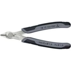 Knipex Super-Knips 78 13 125 ESD Antistatique (ESD) Pince Coupante Pour Circuits Imprimés Sans Facette 125 Mm
