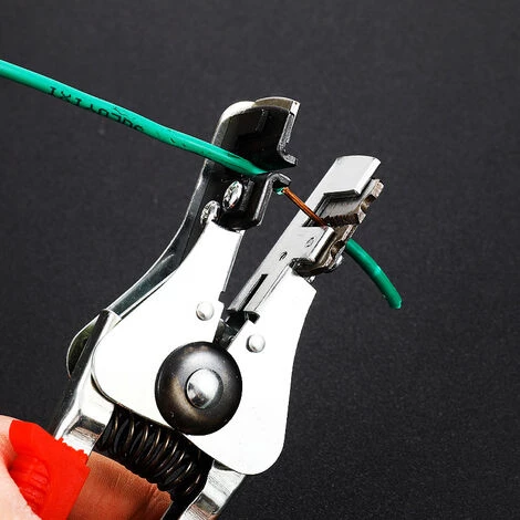 Betterlife Pince à Dénuder Automatique Latérale, 170 Mm - 1 - 3,2 Mm(1 Pièce, Rouge) 2 Betterlife Pince à Dénuder Automatique Latérale, 170 Mm - 1 - 3,2 Mm(1 Pièce, Rouge) – Image 2