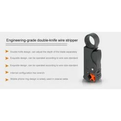 Multifonction Pince à Dénuder Coaxial Outil Réseau Betterlife，1 Pcs Dénudeur De Câble Réseau Dénudeur De Câble/Couteau/Appareil -Pince et tenaille Soldes 44183062 4