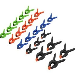 Jeu De 22 Mini Serre-joints Basetech 1529585 Longueur: 90 Mm