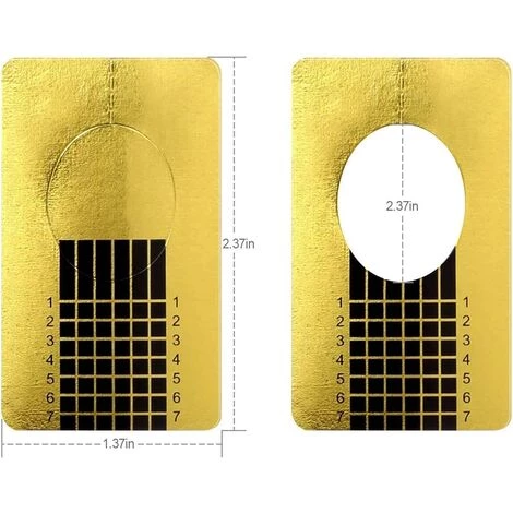 TANABATA 100 Pièces Papier Pour Gel Nails Art, Autocollants Modèles Pour Ongle Gel Construction, Auto-Adhésif Ongles Forme Pour Ongle Gel Ou Resin (100 Pièces) 2 TANABATA 100 Pièces Papier Pour Gel Nails Art, Autocollants Modèles Pour Ongle Gel Construction, Auto-Adhésif Ongles Forme Pour Ongle Gel Ou Resin (100 Pièces) – Image 2