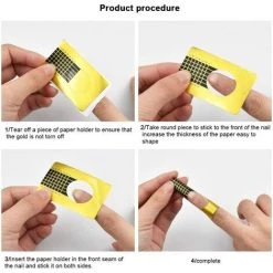 TANABATA 100 Pièces Papier Pour Gel Nails Art, Autocollants Modèles Pour Ongle Gel Construction, Auto-Adhésif Ongles Forme Pour Ongle Gel Ou Resin (100 Pièces) 5 TANABATA 100 Pièces Papier Pour Gel Nails Art, Autocollants Modèles Pour Ongle Gel Construction, Auto-Adhésif Ongles Forme Pour Ongle Gel Ou Resin (100 Pièces) -Pince et tenaille Soldes 44487217 3