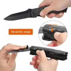 SUN FLOWER Couteau Multifonction 5 En 1, Acier Inoxydable Couteau Pliant Pince Multifonction Avec Pince Tournevis Ouvre-Boîte, Couteau Militaire De Poche Pour Activités Extérieures, Camping, Randonnée Pêche -Pince et tenaille Soldes 44770885 3