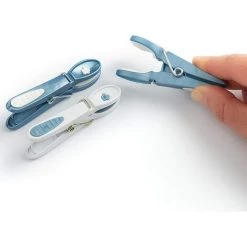 Pince à Linge Fleur(48 Pièces, Bleu-Blanc/Blanc-Bleu) Macaron -Pince et tenaille Soldes 44817347 4