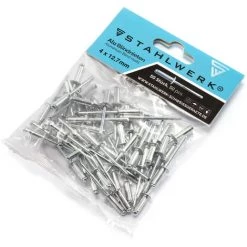 STAHLWERK Lot De 4 Rivets Aveugles En Aluminium 2,4 X 8 Mm + 3,2 X 10 Mm + 4 X 12,7 Mm + 4,8 X 16 Mm Pour Pince à Rivets Aveugles 50 Pièces Chacun -Pince et tenaille Soldes 45226206 4