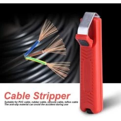 Betterlife Outil De Dénudage De Câble Mini Couteau Dénudeur De Fil En Plastique, Dénudeur De Fil, Maisons Réglables 8-28mm Pour électriciens，1 Pcs -Pince et tenaille Soldes 45634916 5