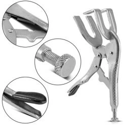 STAHLWERK Pince à Souder Et Pince De Serrage Avec Mâchoires De 70 Mm Pour Le Serrage Et La Fixation De Tubes Et De Pièces à Souder