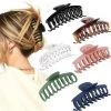Kueatily 6 Pinces à Cheveux Fixes Géantes Antidérapantes En Plastique De 4,3 Pouces
