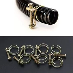 Réglable Colliers De Serrage Double Pinces 40mm Kit Pour Tuyaux Serre-joints Galvanisé,Irisfr(10pcs) -Pince et tenaille Soldes 46550162 4