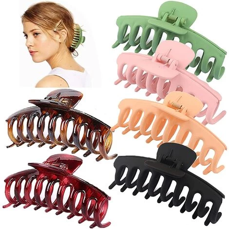Kueatily 6 Pinces à Cheveux Antidérapantes En Plastique 1 Kueatily 6 Pinces à Cheveux Antidérapantes En Plastique