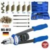 DAY PLUS Pince à Rivets Professionnelle Pince à Rivets Comprenant 150 écrous à Rivets M5 M6 M8 M10 M12 Rivets