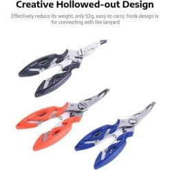 Pince à Pêche Ciseaux Pinces Multifonctions Dissolvant Outil De Pêche Coupe Poisson Utiliser Des Pinces —Bleu,HANBING -Pince et tenaille Soldes 47162942 5