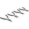 JEU DE 4 PINCES A CIRCLIPS INTERIEUR, EXTERIEUR DROITES ET COUDEES 175mm BGS DIY