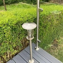 Pince Verre Pour D'escalier, Pince Verre 6-8mm, Pince Verre Acier Inoxydable 304, Pinces Verre Pour Balustrade, Avec Colonne Support Inférieure, Ajustable, Pour Écrans, Clôtures Piscine，Starlight，2 Pièces -Pince et tenaille Soldes 47746484 5