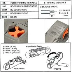 LONGZIMING Magiin 1 Pc Dénudeur De Câbles Coaxiaux Couteau à Dénuder Serre-Câble Décapant -Pince et tenaille Soldes 48401881 5