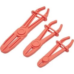 GUAZHUNIFR 3 Pinces De 3 Tailles Pour Colliers De Durite - Pinces Pour Colliers De Serrage Pour Les Tuyaux De Frein, Tuyaux De Carburant, Les Conduites De Gaz Et La Plupart Des Tuyaux Flexibles (rouge) Guazhuni