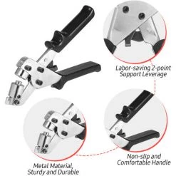 SUPERSELLER Pince Spécialisée Ensemble De Pinces à œillets à œillets 3/8 Pouces Kit D'outils à œillets Pinces à Perforer à Main Perforateur Manuel Portable Avec 500 Pièces œillet Et Rondelle 10mm, Oeillet 10mm -Pince et tenaille Soldes 48737209 4