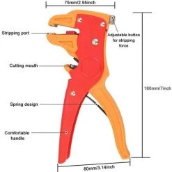 READCLY Pince à Dénuder Et Coupe-fil Automatique, Outil De Dénudage De Câble Isolé Réglable Pour Réparation électronique Et Automobile -Pince et tenaille Soldes 48782889 5