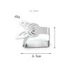 ZHUOXUAN Lot De 4 Pinces De Nappe En Acier Inoxydable Pour Nappe, Nappe, Pinces à Nappe (Papillon), Acier Anti-Rouille, Argent