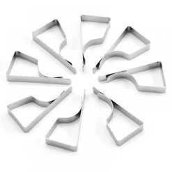 ZHUOXUAN Pinces à Nappe Ensemble De 12 Acier Inoxydable Nappe Clips Anti-Glissant 9 ZHUOXUAN Pinces à Nappe Ensemble De 12 Acier Inoxydable Nappe Clips Anti-Glissant -Pince et tenaille Soldes 51462903 5