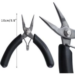 MALLOMNE Mini Pince En Acier Inoxydable Pince �� Bec Pointu Pince �� Bec Plat �� Bec Courb�� D