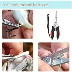 Pince à Ciseaux De Pêche LITZEE Pince Multi-outils En Acier Inoxydable Pour Ligne De Dissolvant De Crochet Anneaux Rouges Coupés Et Fendus 7 Pince à Ciseaux De Pêche LITZEE Pince Multi-outils En Acier Inoxydable Pour Ligne De Dissolvant De Crochet Anneaux Rouges Coupés Et Fendus -Pince et tenaille Soldes 51553242 3