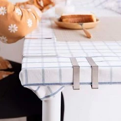 READCLY Pince Nappe Inoxydable, 12 Pièces Pinces Pour Nappe De Table, Pince Nappe Clip Exterieur Ajustable, Attache Nappe Jardin Pour Cuisine Bureau Restaurant Pique-Nique Mariage Fête, 5 X 4 Cm -Pince et tenaille Soldes 52506681 3