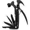 KARTOKNER Multitool, Kit De Survie Multifonctionnel 12 En 1 Avec Marteau Portable En Acier Inoxydable, Pinces, Multitool De Poche Pliable Pour Le Camping En Plein Air, La Randonnée. Cadeau De Noël