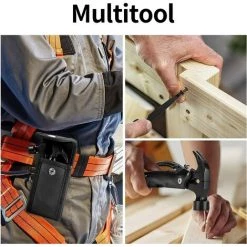 KARTOKNER Multitool, Kit De Survie Multifonctionnel 12 En 1 Avec Marteau Portable En Acier Inoxydable, Pinces, Multitool De Poche Pliable Pour Le Camping En Plein Air, La Randonnée. Cadeau De Noël -Pince et tenaille Soldes 52766726 4