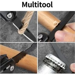 KARTOKNER Multitool, Kit De Survie Multifonctionnel 12 En 1 Avec Marteau Portable En Acier Inoxydable, Pinces, Multitool De Poche Pliable Pour Le Camping En Plein Air, La Randonnée. Cadeau De Noël -Pince et tenaille Soldes 52766726 5