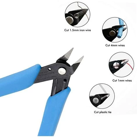 Pince Coupante Diagonale Pince Coupante Cisaille Pour Câble électrique, Precision Electrical Wire Cable Cutter Mini Pince Coupante Diagonal Side Cutter Flush Cutter Macaron 4 Pince Coupante Diagonale Pince Coupante Cisaille Pour Câble électrique, Precision Electrical Wire Cable Cutter Mini Pince Coupante Diagonal Side Cutter Flush Cutter Macaron – Image 4