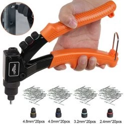 Lot Pince à Riveter TOPSHAK TS-RG3 à Levier Pour Rivets Aluminium 2.4/3.2/4.0/4.8mm -Pince et tenaille Soldes 53334273 5