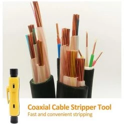 BARES Fil à Dénuder-pince à Dénuder à Main Pour Dénudeur De Câble Coaxial, Pour Outil De Réparation D'électricien RG59 RG11 RG7 RG6 9 BARES Fil à Dénuder-pince à Dénuder à Main Pour Dénudeur De Câble Coaxial, Pour Outil De Réparation D'électricien RG59 RG11 RG7 RG6 -Pince et tenaille Soldes 53560684 5